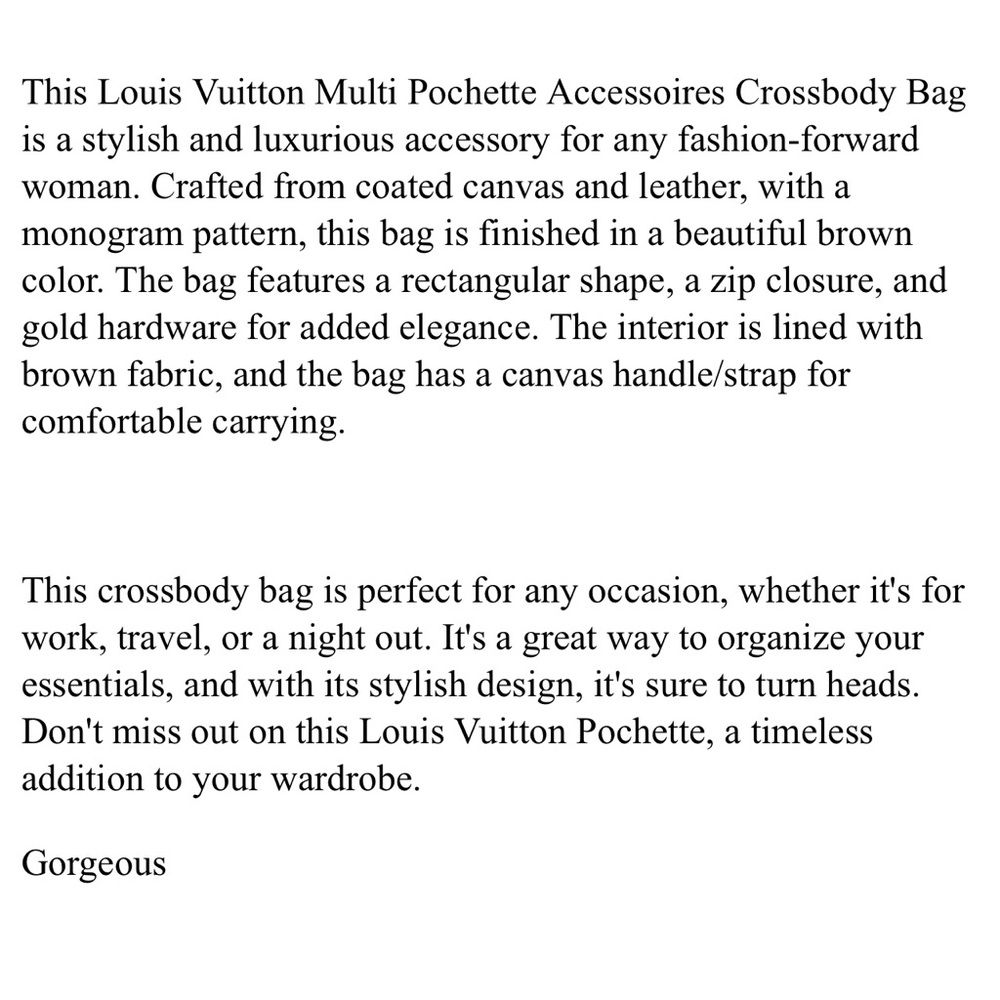 Louis Vuitton Brown and Pink Crossbody Bag with Iconic Monogram - Picture 10 of 10